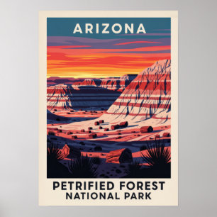 Poster Arizona Petrified Forest National Park V01