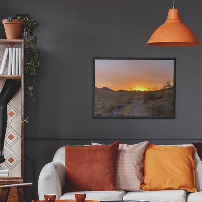 Poster Arizona Sunset Sud-Ouest du désert (Créateur téléchargé)