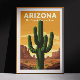 Poster Arizona vintage
