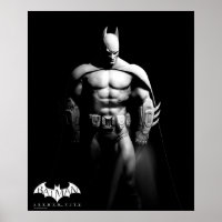 Arkham | Pose large noir et blanc Batman