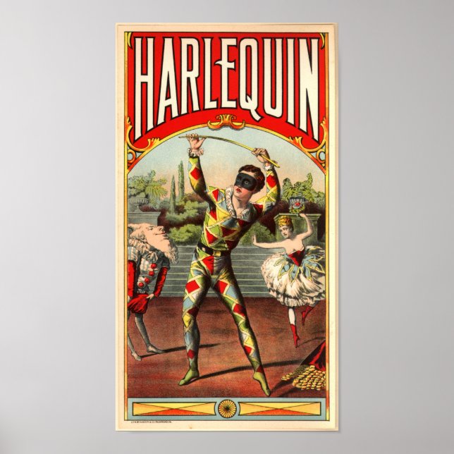 Poster Arlequin (Devant)