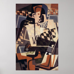 Poster Arlequin avec guitare, 1917