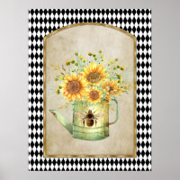 Arlequin vintage Jardin Tournesols