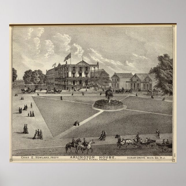 Poster Arlington House, Ocean Grove, NJ (Devant)