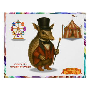 Poster Armand le présentateur tatou