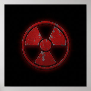 Poster Arme nucléaire rouge