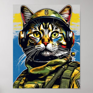 Poster Armée de chats Ukraine