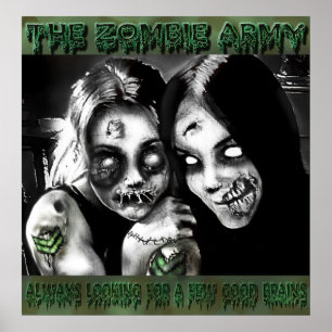 Poster Armée de zombi