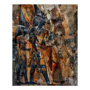 Poster Armée pharaonique de l'ancienne Égypte