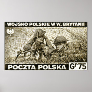 Poster Armée polonaise 2ème guerre mondiale en Angleterre