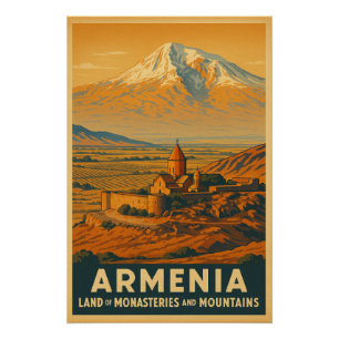 Poster Arménie - Pays des Monastères et des Montagnes