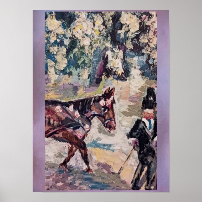 Poster armoire à cheval de style renoir (Devant)