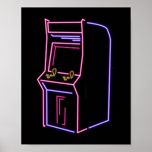 Poster Armoire Retro 80s 90s NeON Arcade