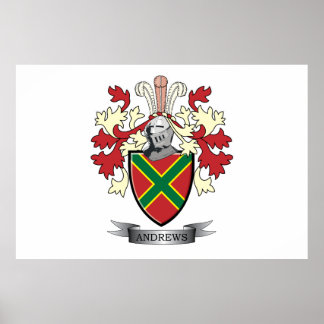 Poster Armoiries d'Andrews Family Crest