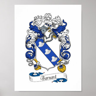 Poster Armoiries de Barnard/crête de famille