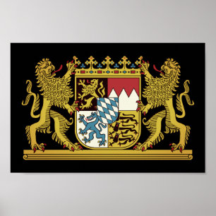 Poster Armoiries de Bavière - ALLEMAGNE