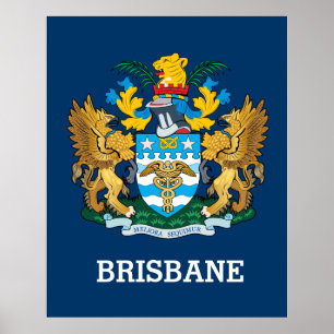 Poster Armoiries de Brisbane
