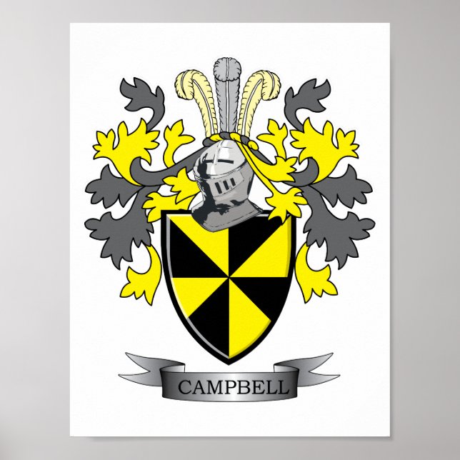 Poster Armoiries de Campbell Family Crest (Devant)