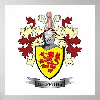 Poster Armoiries de Griffiths Family Crest