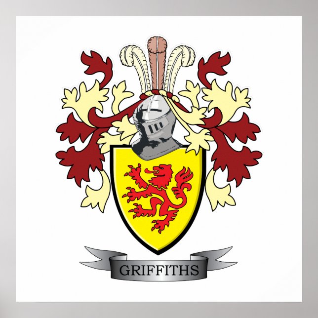 Poster Armoiries de Griffiths Family Crest (Devant)