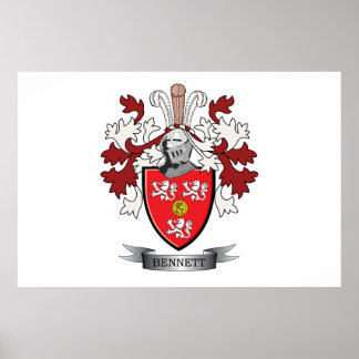 Poster Armoiries de la famille Bennett