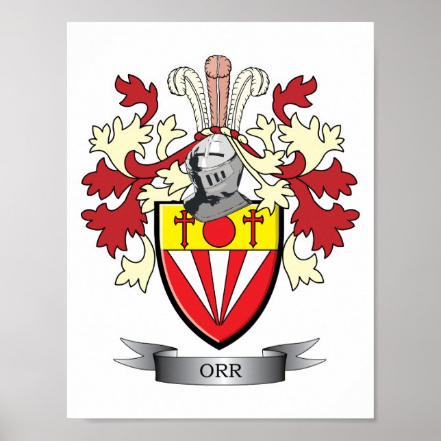 Poster Armoiries de la famille Crest (Devant)