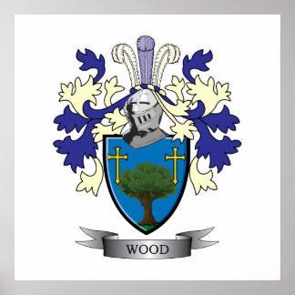 Poster Armoiries de la famille des bois