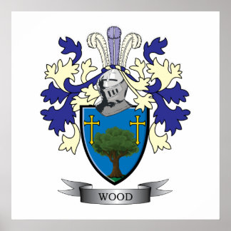 Poster Armoiries de la famille des bois