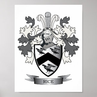 Poster Armoiries de la famille du riz