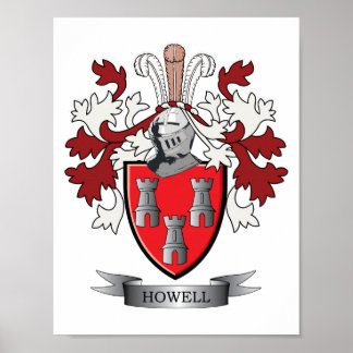 Poster Armoiries de la famille Howell Crest