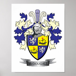 Poster Armoiries de la famille McDougall