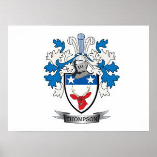 Poster Armoiries de la famille Thompson