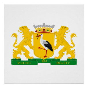 Poster Armoiries de La Haye, La Pays-Bas.