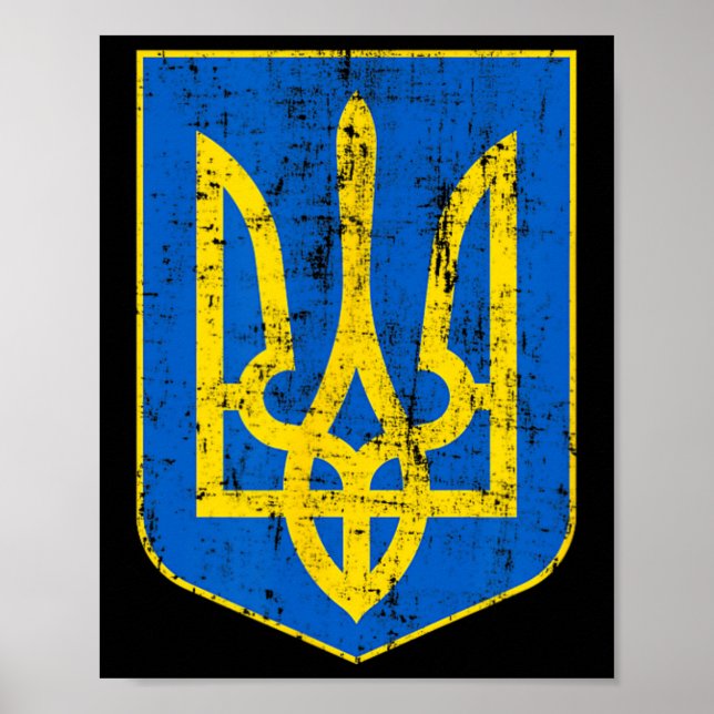 Poster Armoiries De L'Ukraine 3  (Devant)