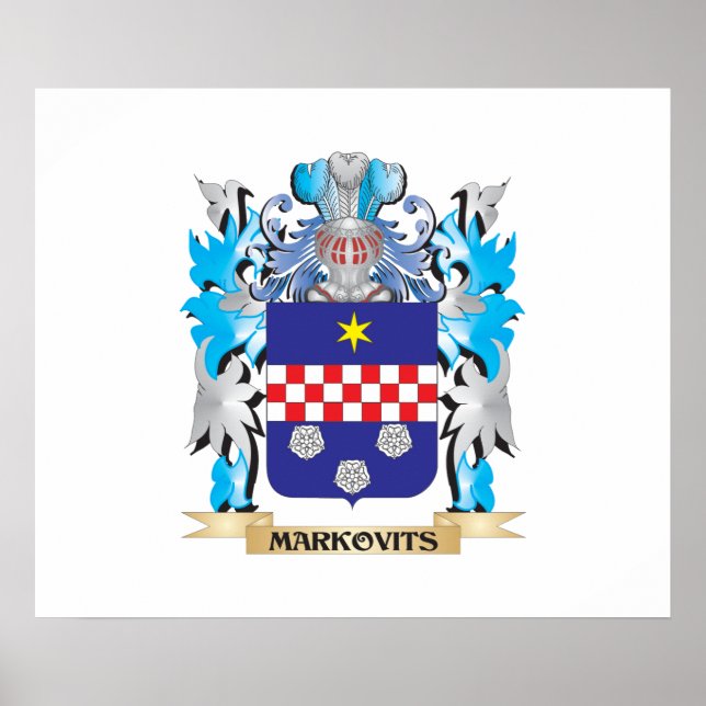 Poster Armoiries de Markovits - Armoiries de famille (Devant)