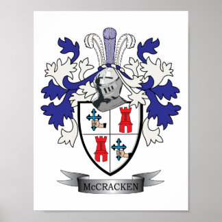 Poster Armoiries de McCracken Family Crest
