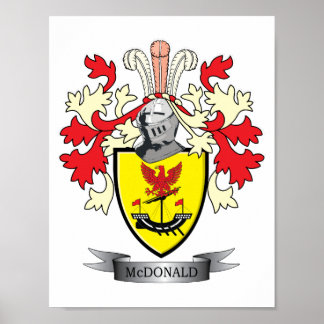 Poster Armoiries de McDonald Family Crest