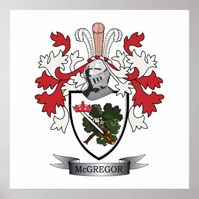 Poster Armoiries de McGregor Family Crest (Devant)