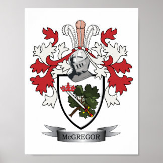 Poster Armoiries de McGregor Family Crest