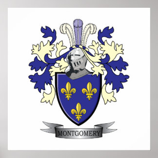 Poster Armoiries de Montgomery Family Crest