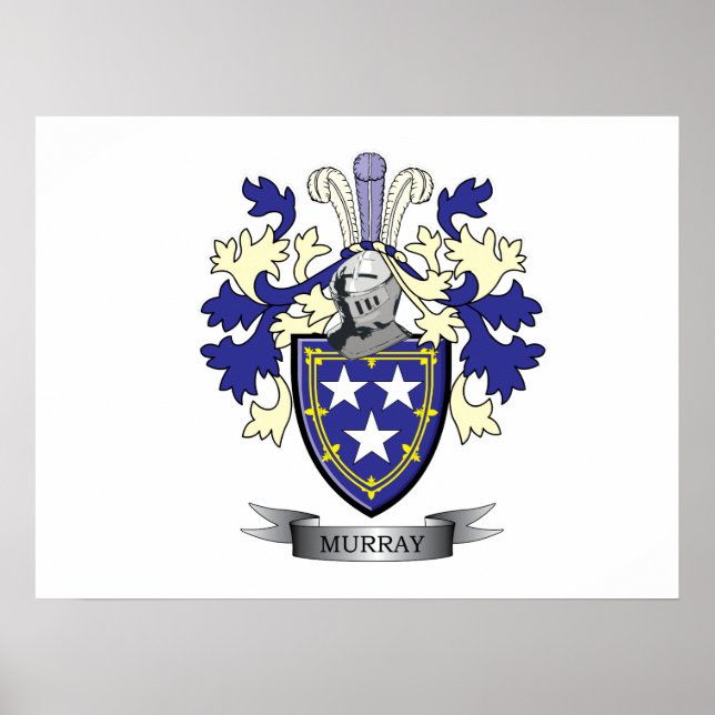 Poster Armoiries de Murray Family Crest (Devant)