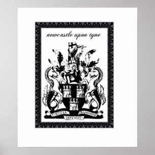 Poster armoiries de newcastle