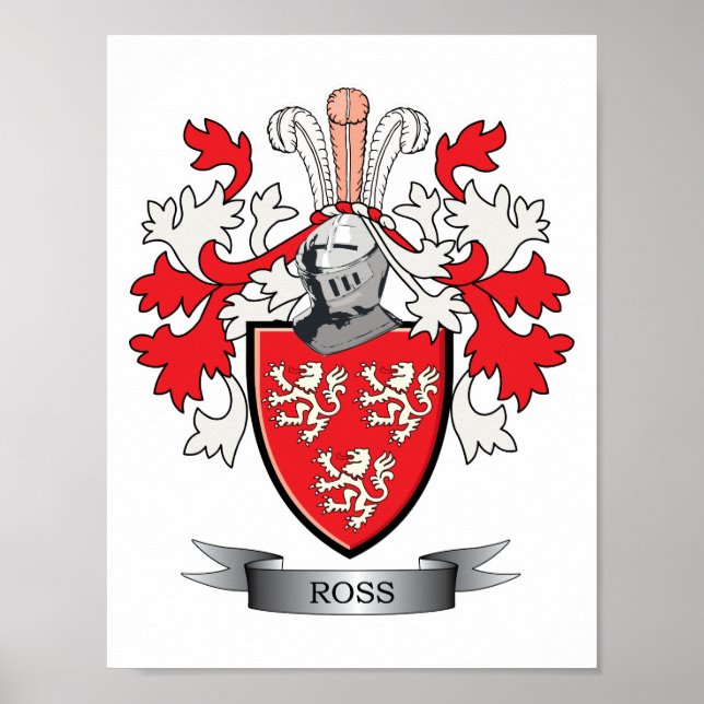 Poster Armoiries de Ross Family Crest (Devant)