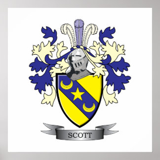 Poster Armoiries de Scott Family Crest