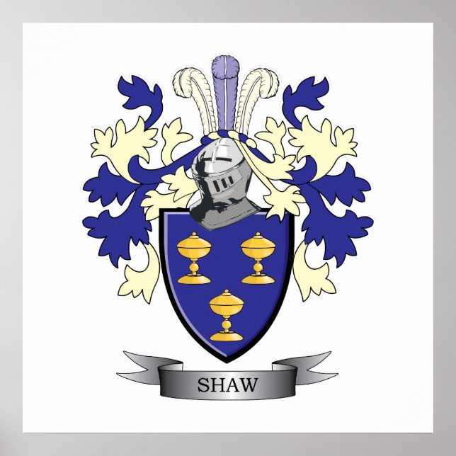 Poster Armoiries de Shaw Family Crest (Devant)