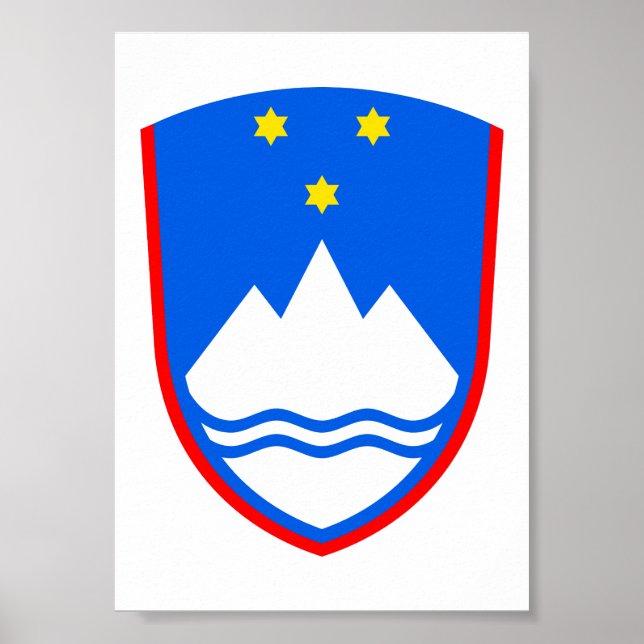 Poster Armoiries de Slovénie (Devant)
