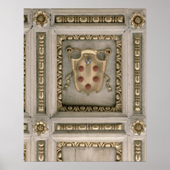 Poster Armoiries des Médicis, du fond de l'église (Devant)