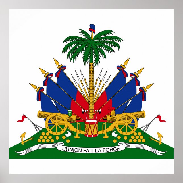 Poster Armoiries haïtiennes (Haïti) (Devant)