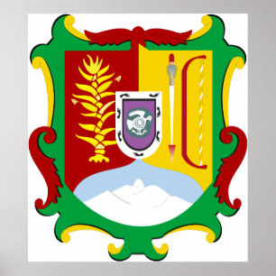 Poster Armoiries Nayarit Official Mexique Heraldry Logo