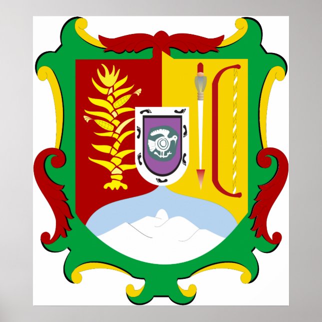 Poster Armoiries Nayarit Official Mexique Heraldry Logo (Devant)
